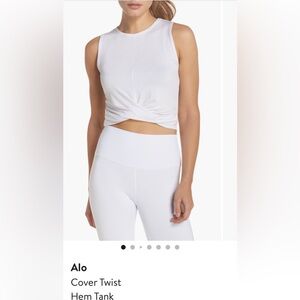 Alo Yoga Cover Twist Hem Tank Top Shirt